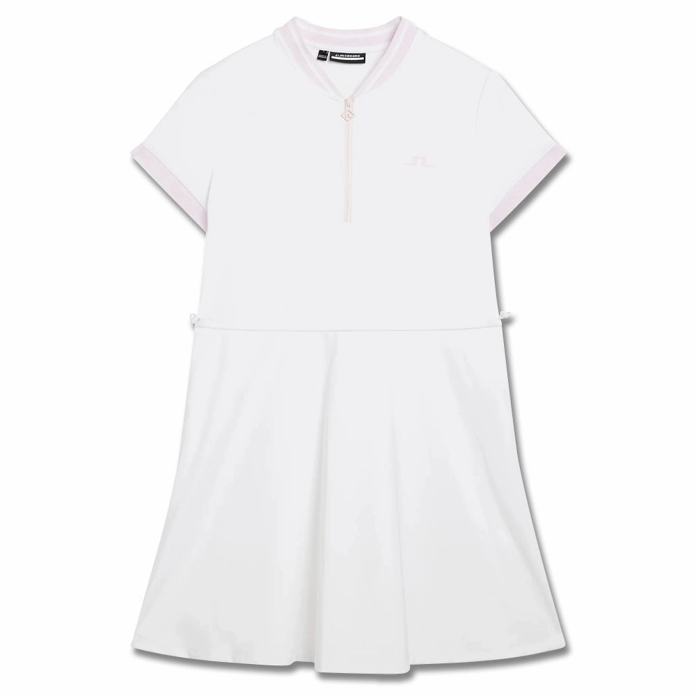 Maximalist-Trend Casual day-to-night piece J.Lindeberg Jamila Golf Dress White - SP24 Women