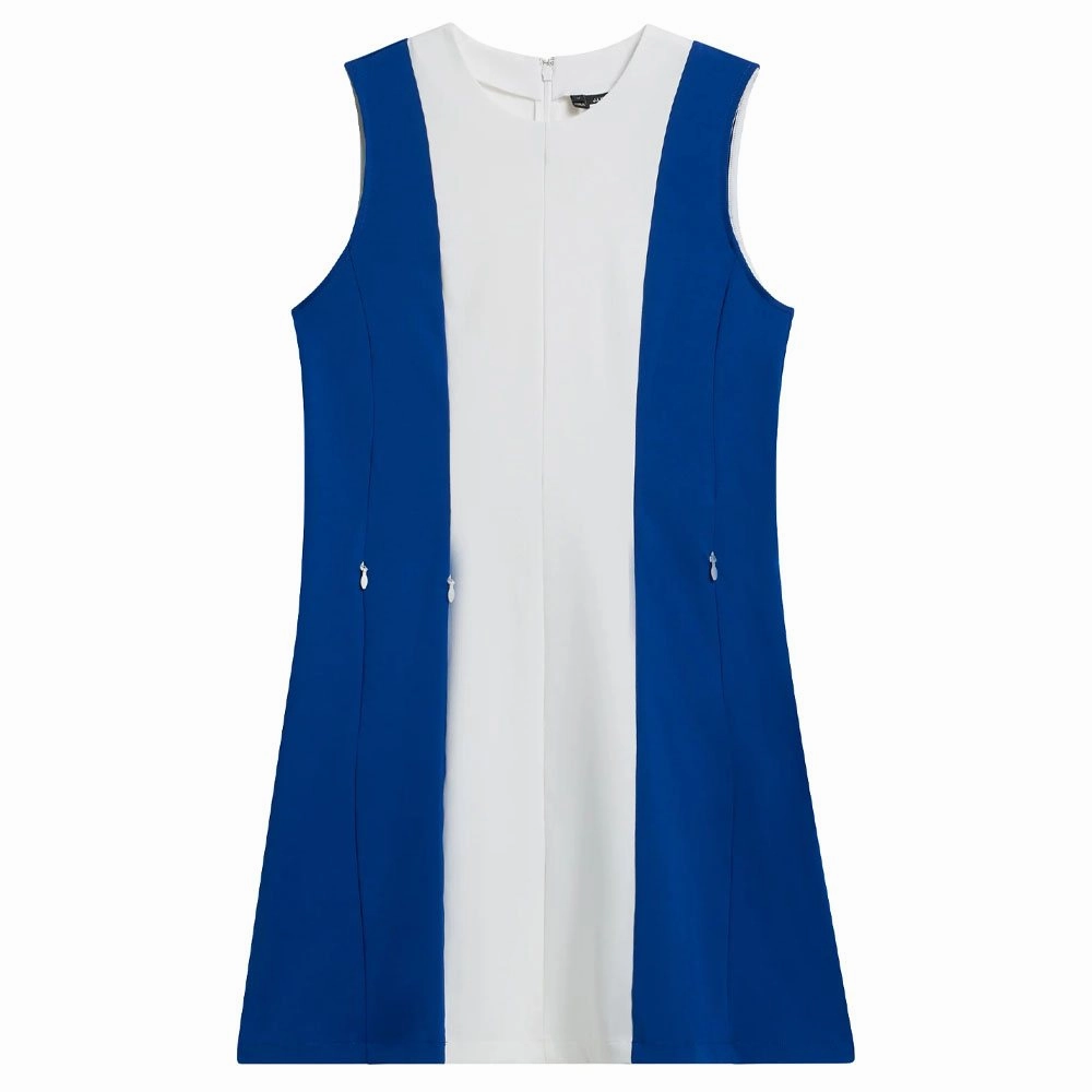 Cozy and Comfortable Velvet-Edge J.Lindeberg Jasmin Golf Dress Sodalite Blue - SP24 Women