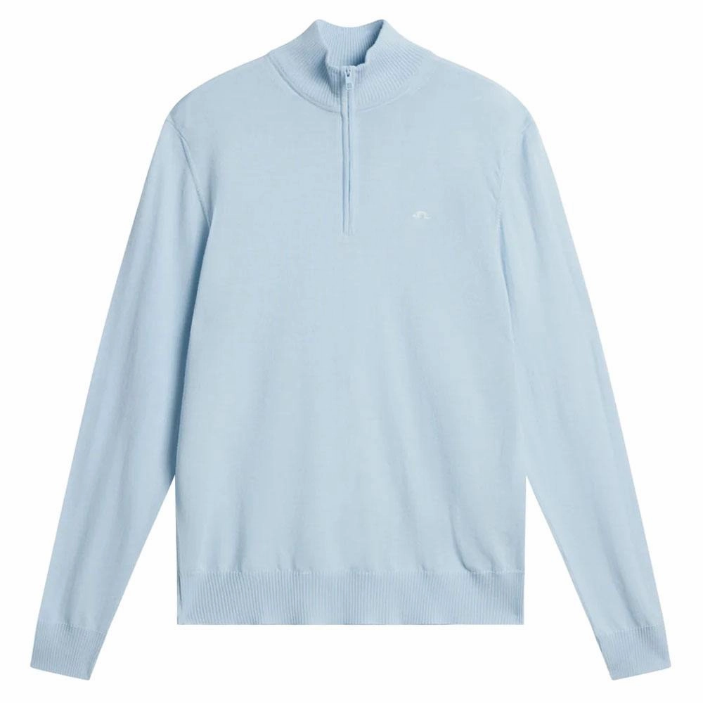 J.Lindeberg Kian Zipped Golf Pullover Skyway - SS24 Men Practical Layer