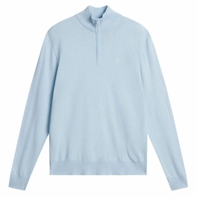 J.Lindeberg Kian Zipped Golf Pullover Skyway - SS24 Men Practical Layer