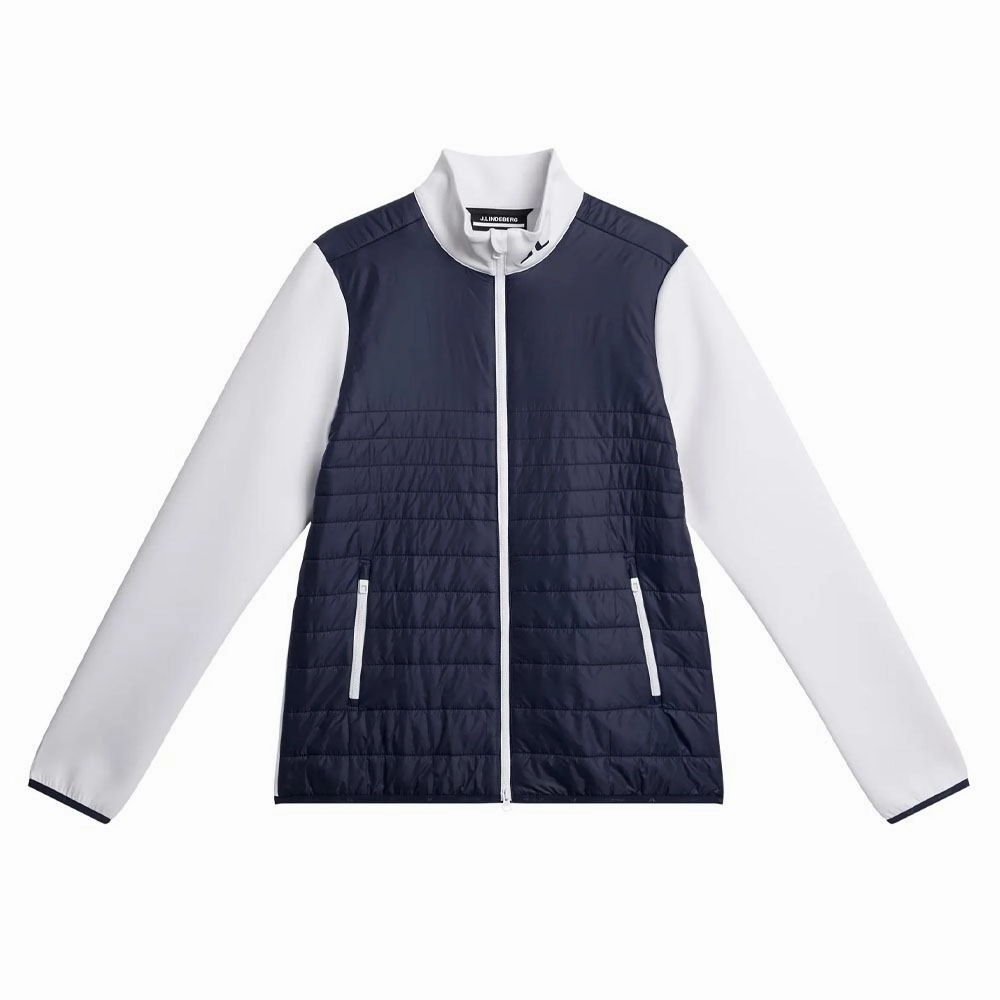 J.Lindeberg Martina Quilt Hybrid Golf Jacket JL Navy - 24 Women Comfy Fit