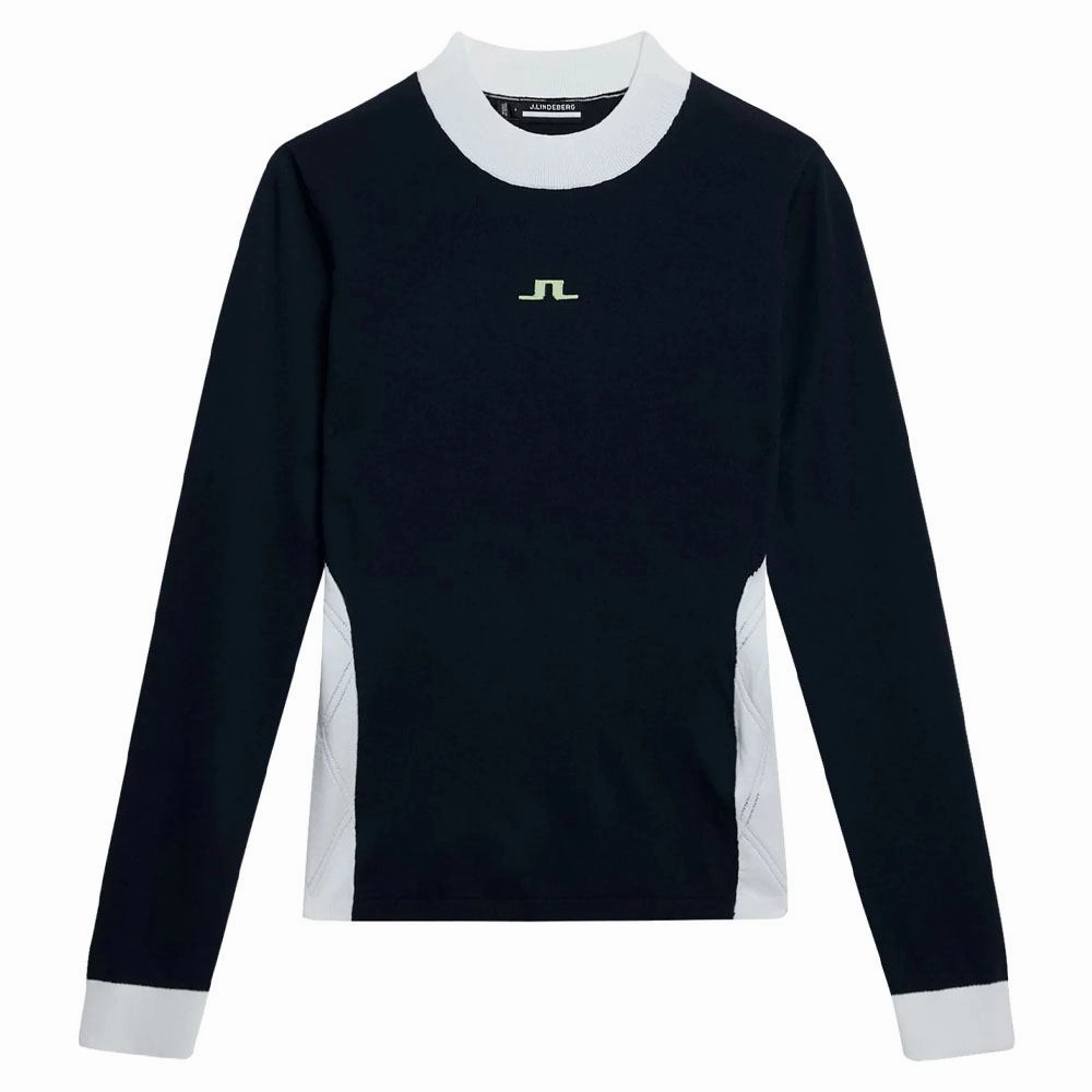 Cold Weather J.Lindeberg Meadow Knitted Golf Sweater JL Navy - SS24 Women