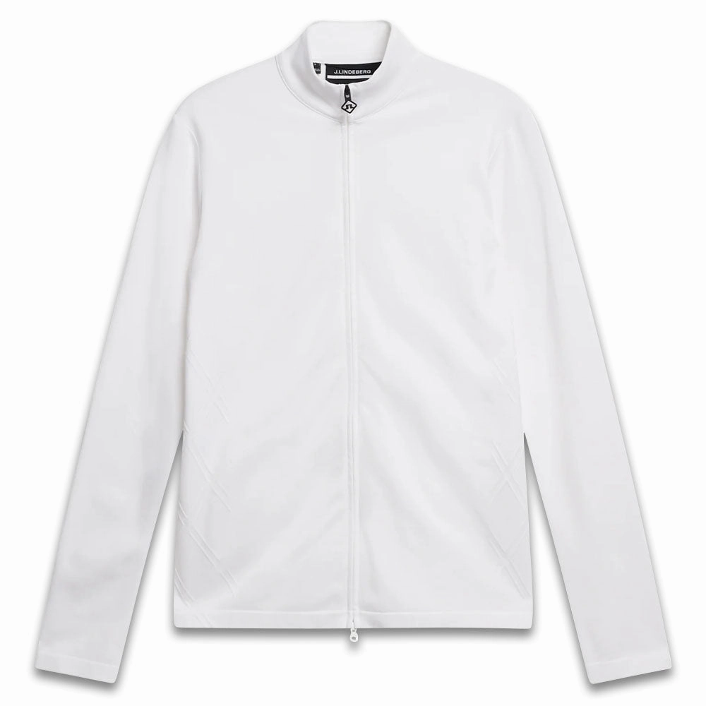 Spring Layer J.Lindeberg Nancy Seamless Mid Layer Golf Jacket White - SS24 Women