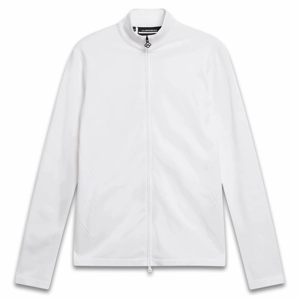 Urban Hike Style J.Lindeberg Nancy Seamless Mid Layer Golf Jacket White - SS24 Women