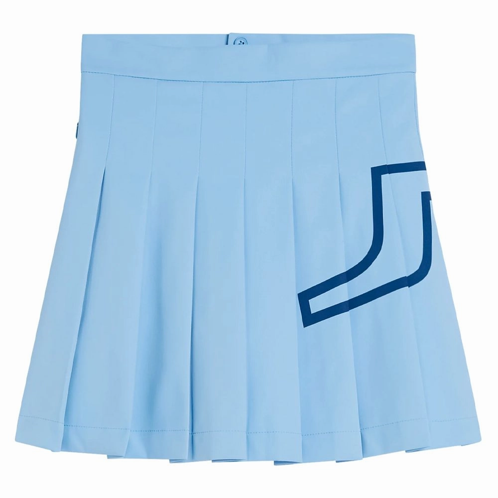 Refined Style Wrap style J.Lindeberg Naomi Golf Skirt Little Boy Blue - FW23 Women