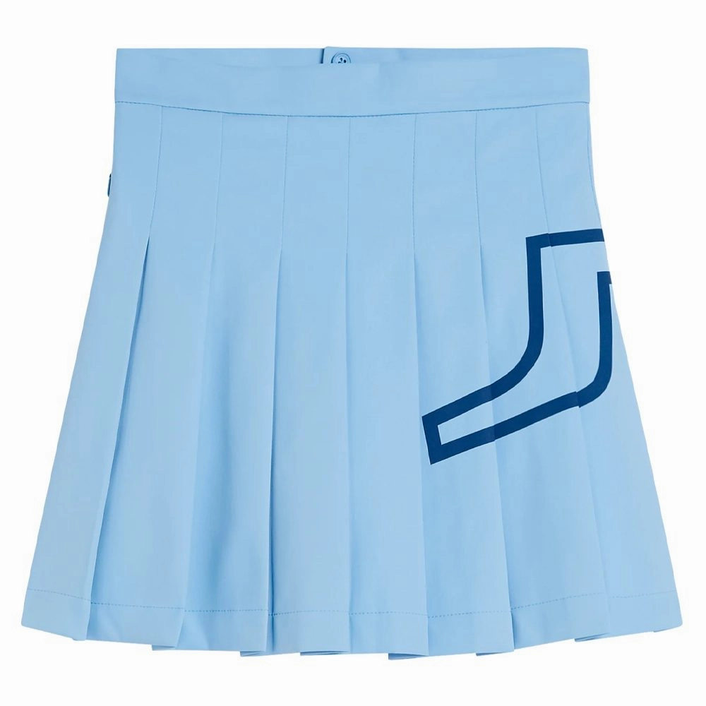 J.Lindeberg Naomi Golf Skirt Little Boy Blue - FW23 Women Non Irritating Seams