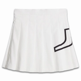 Minimalist Trim J.Lindeberg Naomi Golf Skirt White - SS24 Women