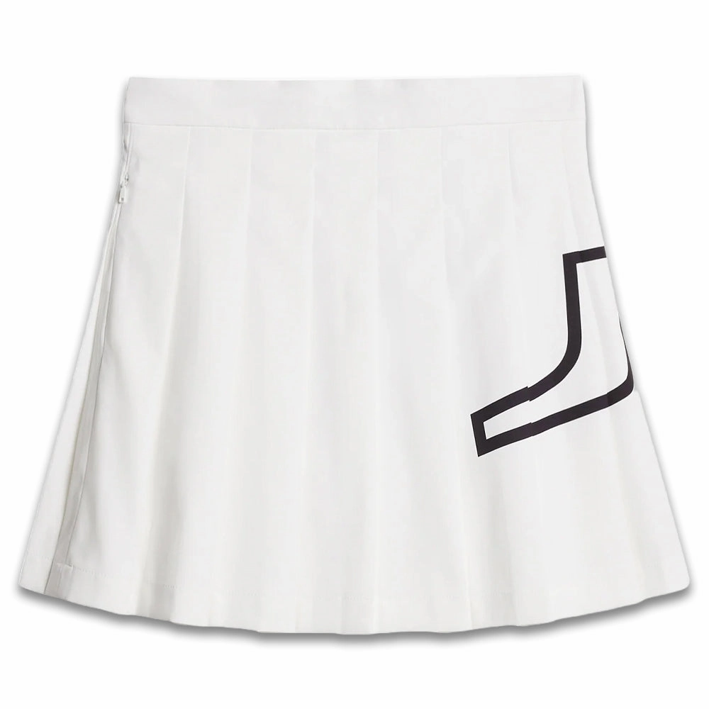 Minimalist Trim J.Lindeberg Naomi Golf Skirt White - SS24 Women