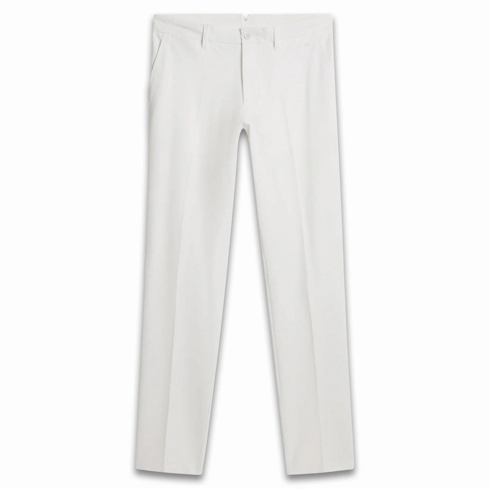 Flat Lock Stitching J.Lindeberg Sands Jacquard Golf Pants White - SS24 Men