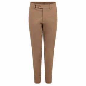 J.Lindeberg Vent Golf Pants Tiger Brown - SS24 Men Fashion Forward Low Profile Fasteners