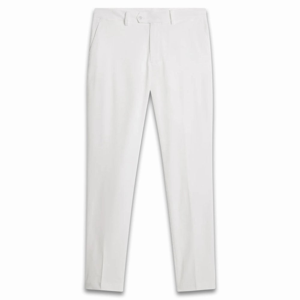J.Lindeberg Vent Golf Pants White - SS24 Men Carbon Infused Fabric
