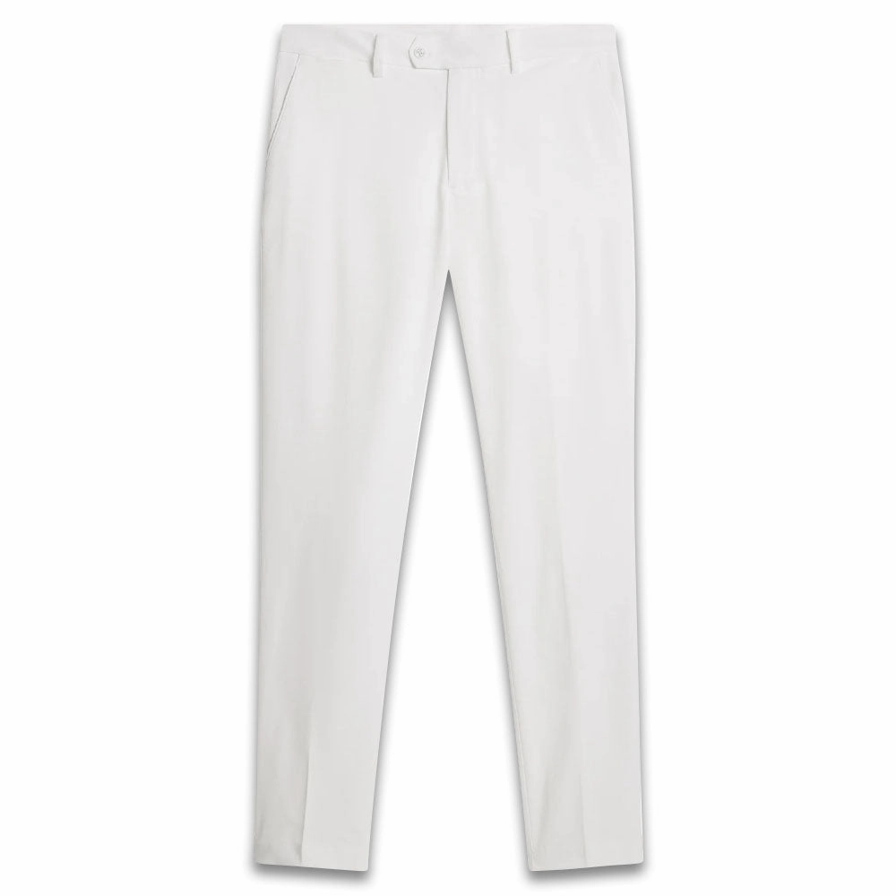 Chilly Weather Wear SlimFit J.Lindeberg Vent Golf Pants White - SS24 Men