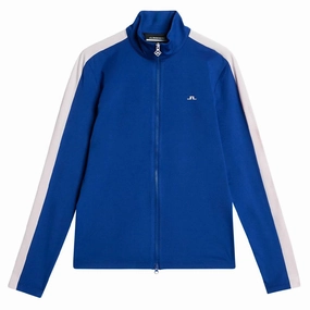 Low Profile Logoing J.Lindeberg Winona Mid Layer Golf Jacket Sodalite Blue - SP24 Women