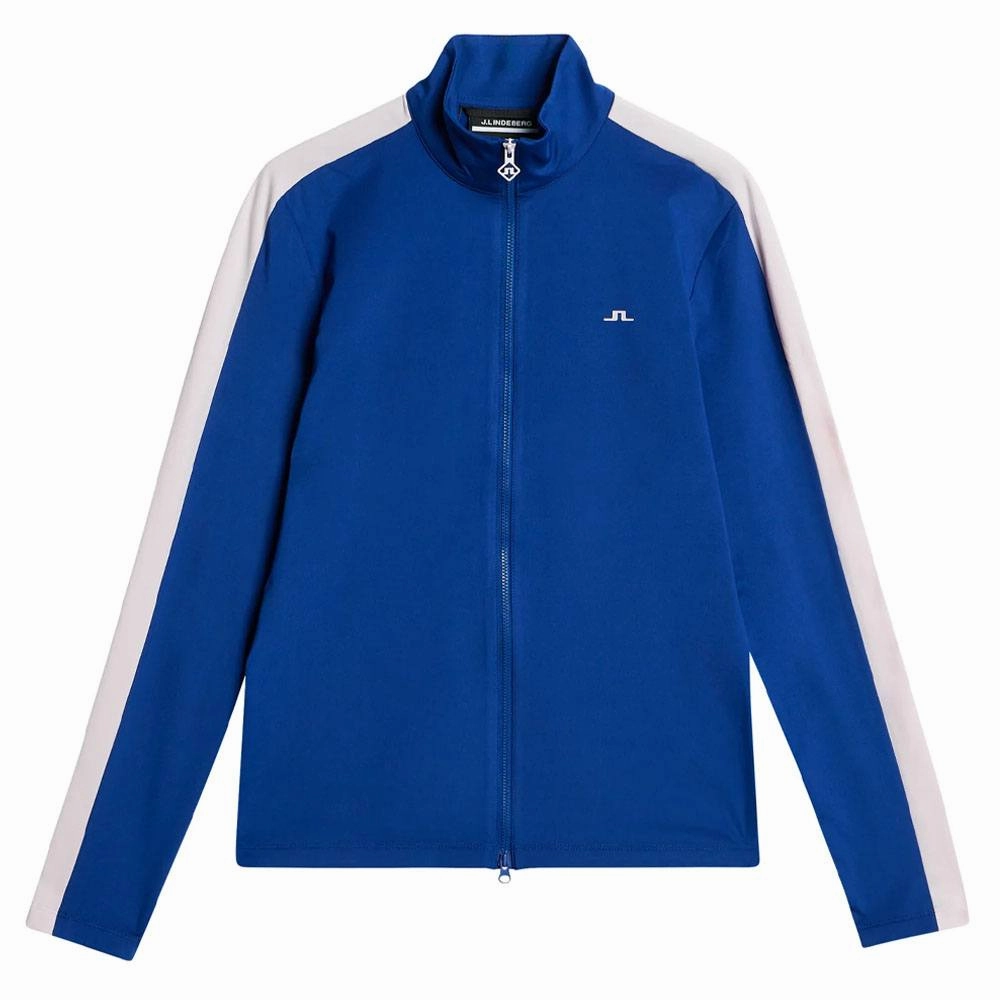 QuickDryMaterial Anti Static Treatment J.Lindeberg Winona Mid Layer Golf Jacket Sodalite Blue - SP24 Women