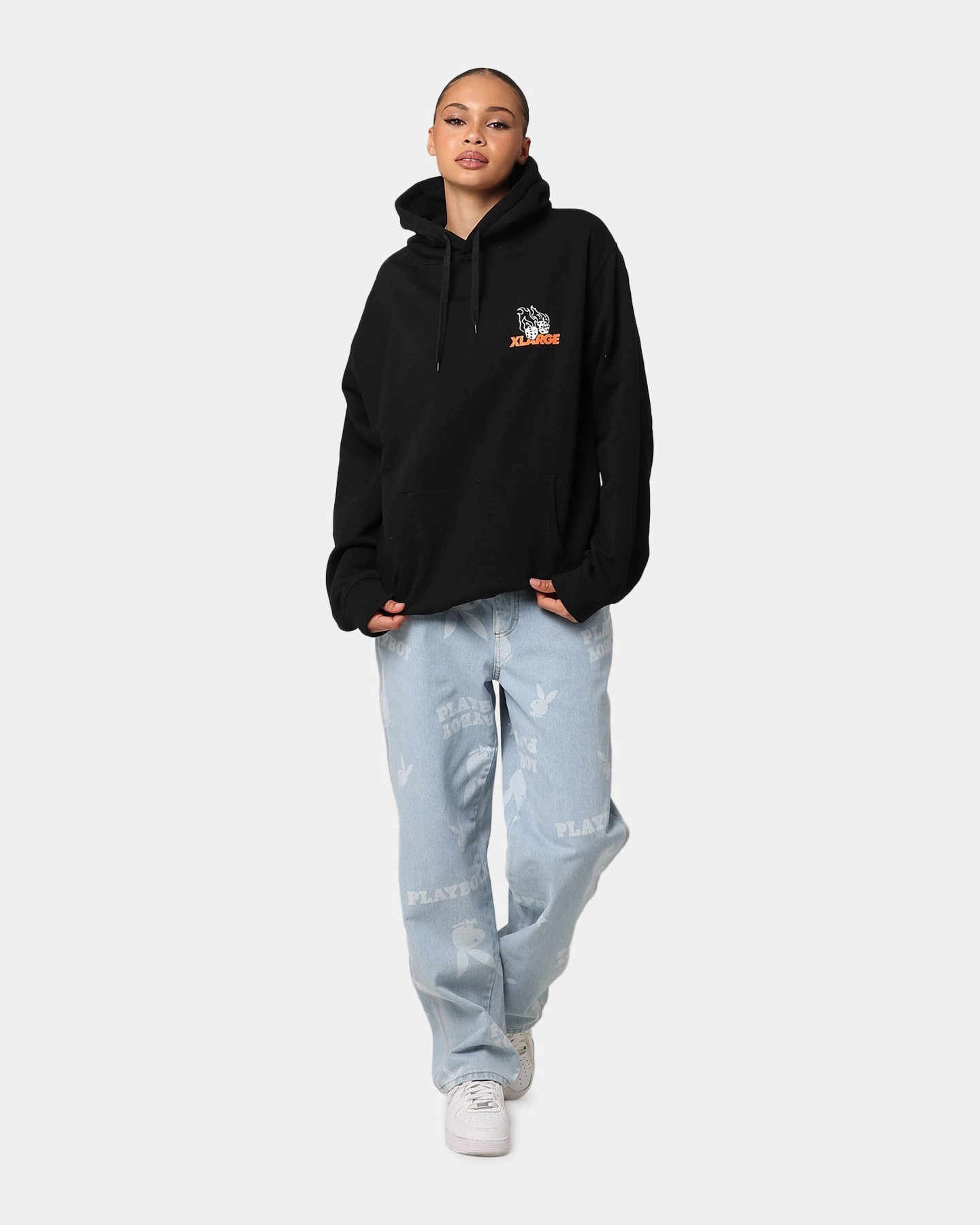 car suitable for summer sports X-Large Fire Dice Hoodie Solid Black