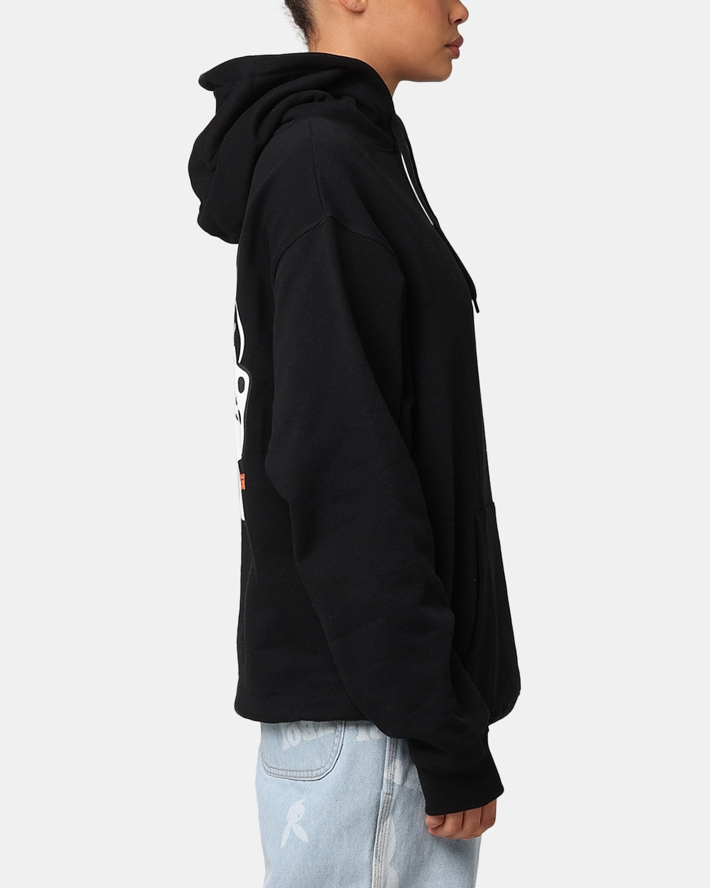 X-Large Fire Dice Hoodie Solid Black Makeup