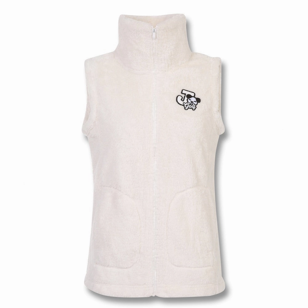 All Season Compatibility JDX America Fleece Golf Vest Off White - FW21 Women