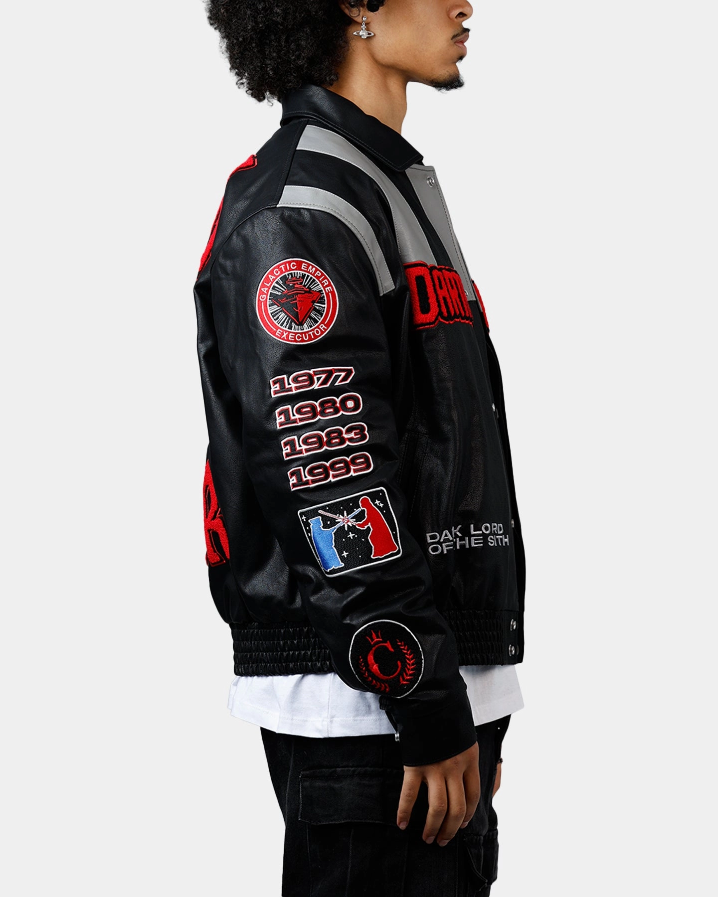 Jeff Hamilton X Star Wars Darth Vader Jacket Black monochromatic