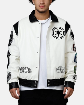 Jeff Hamilton X Star Wars Galactic Empire Jacket White/Black Perforated Details Compression Stitching