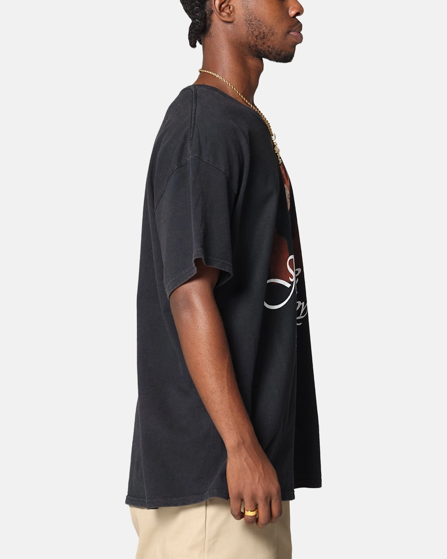 Relaxed Torso Fit Jennie Ruby Curiosity T-Shirt Black Vintage