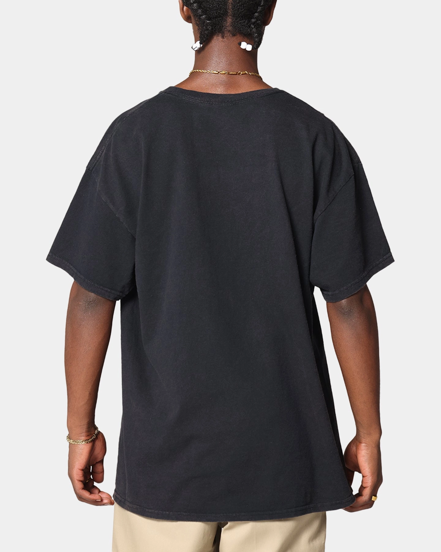 Jennie Ruby Curiosity T-Shirt Black Vintage Versatile Comfort Style