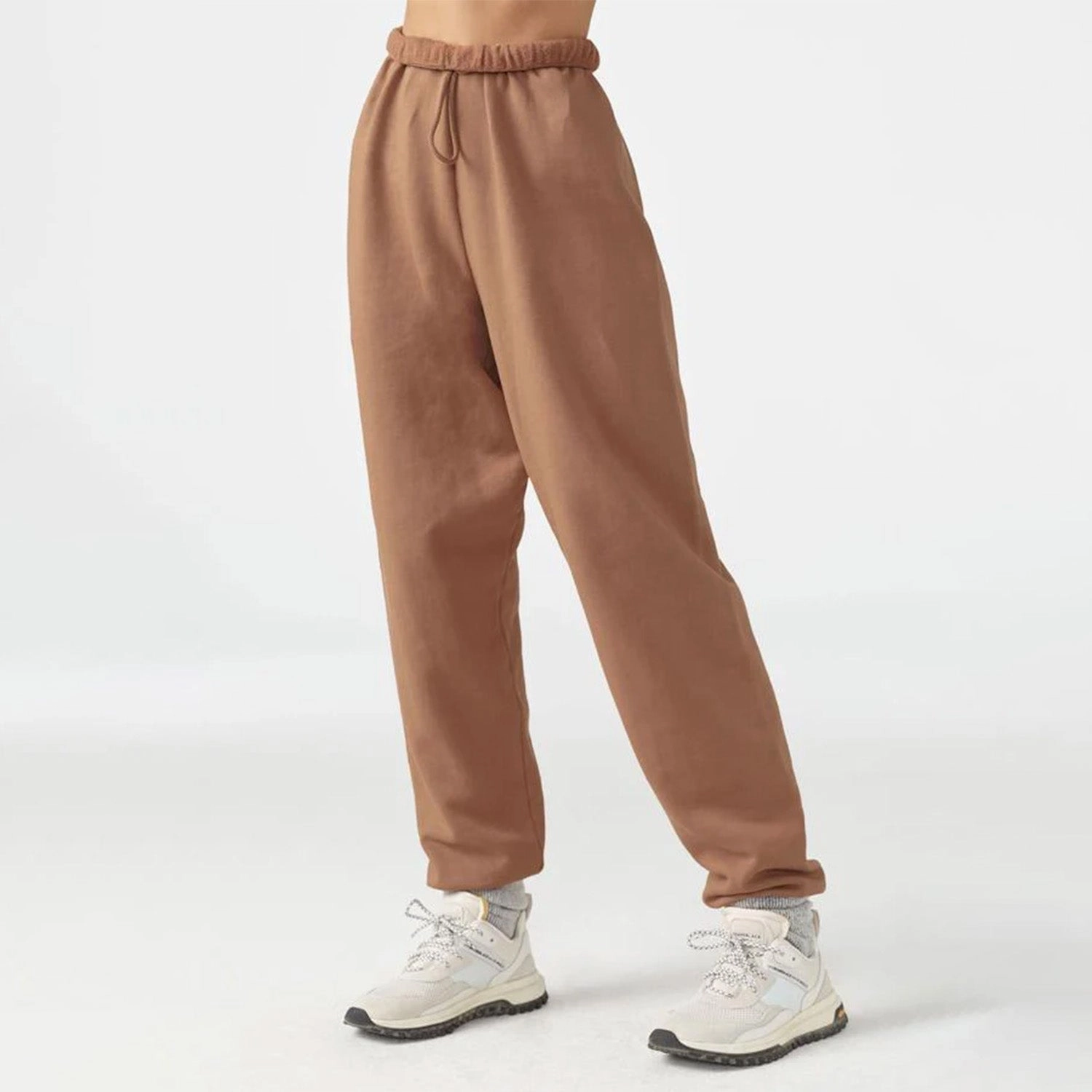Joah Brown Oversized Joggers 'Terra Cotta French Terry' HeatRegulating Flexible Knees