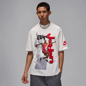 Jordan 1985 SS Crew T-Shirt 'Summit White' theater visit Beach relaxation