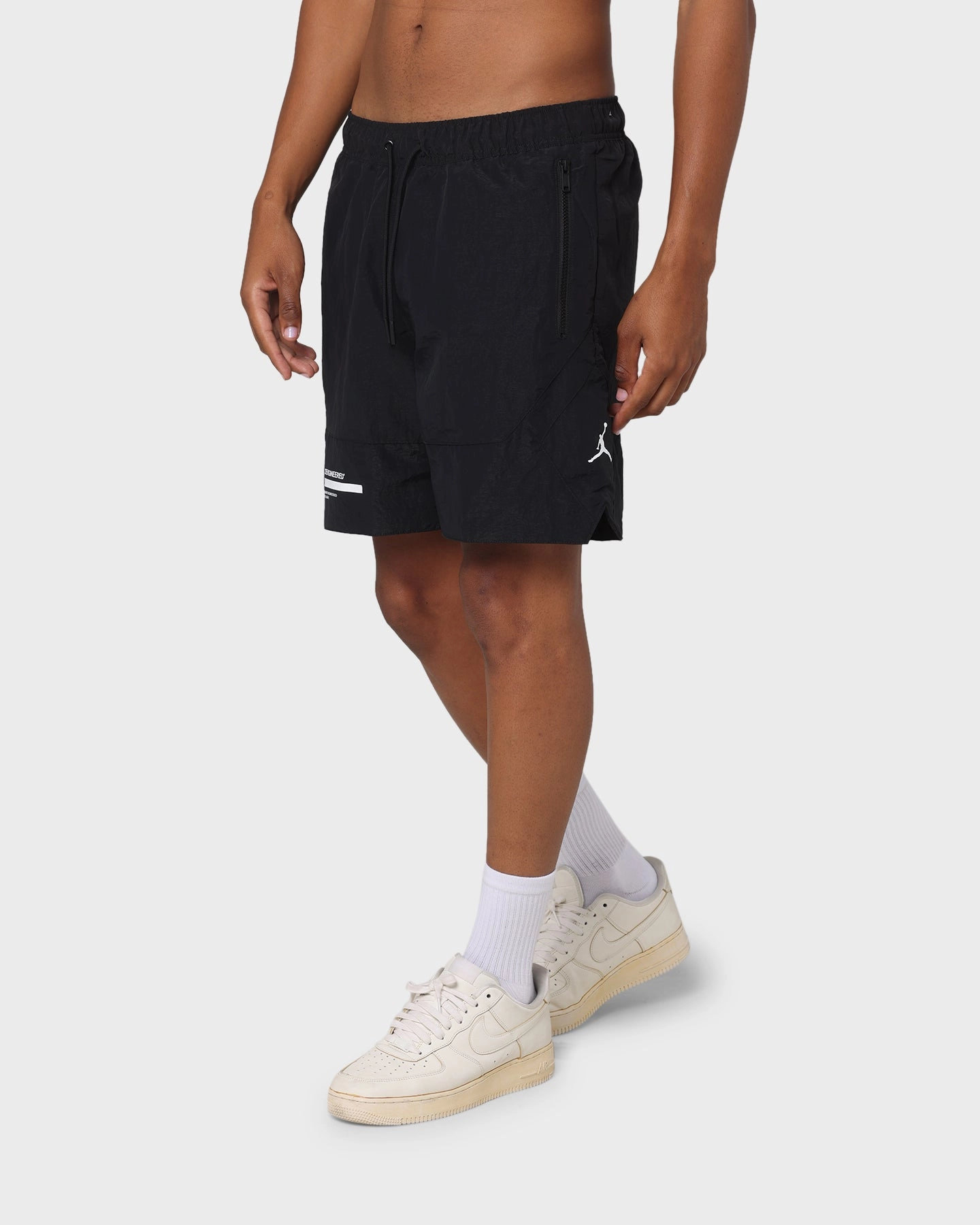 Jordan 23 Engineered Shorts Black/White silk blend
