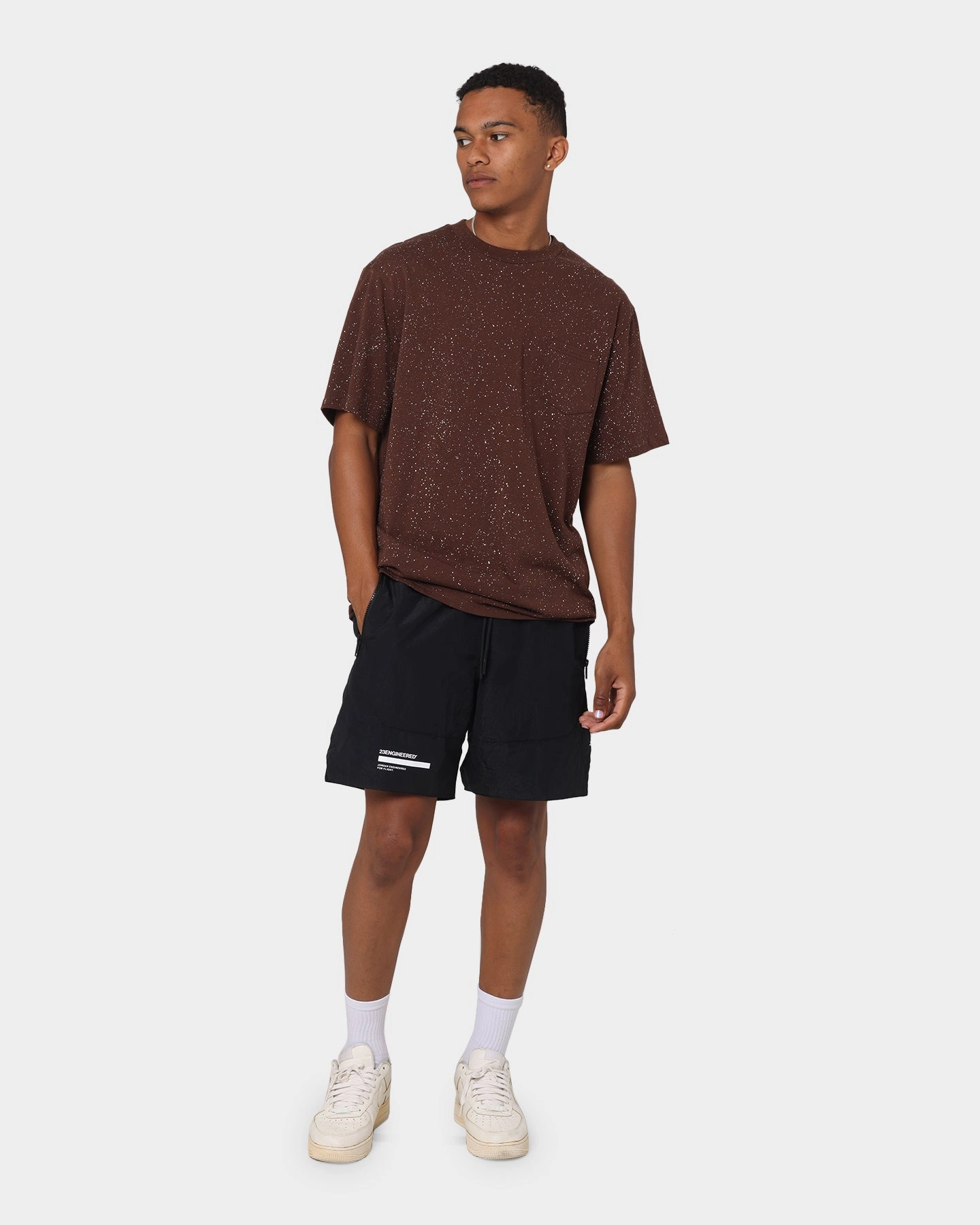 custom-made Soft Waist Jordan 23 Engineered Shorts Black/White