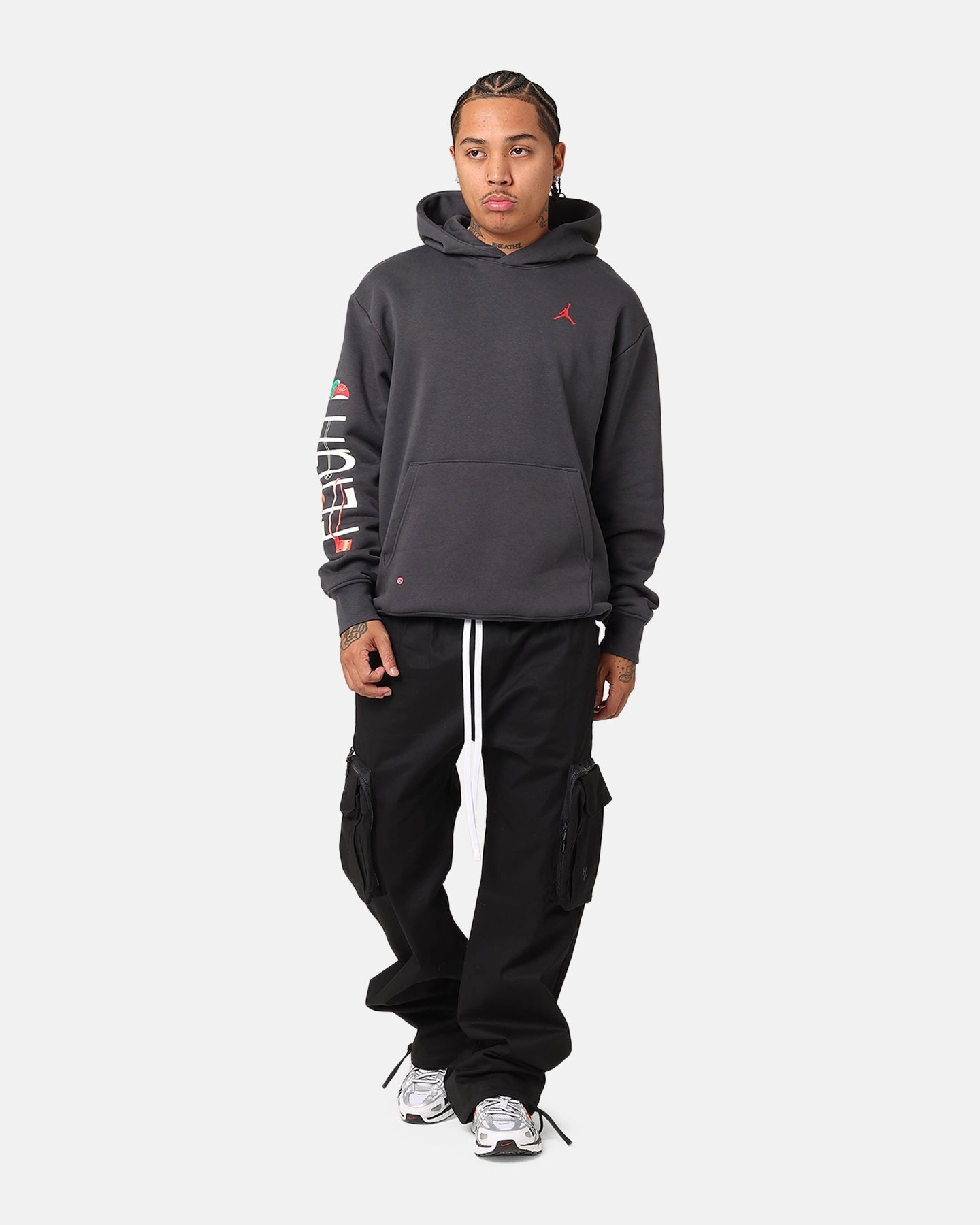 sports event Jordan Artist Series By Darien Birks Fleece Hoodie Black/Dark Smoke Grey