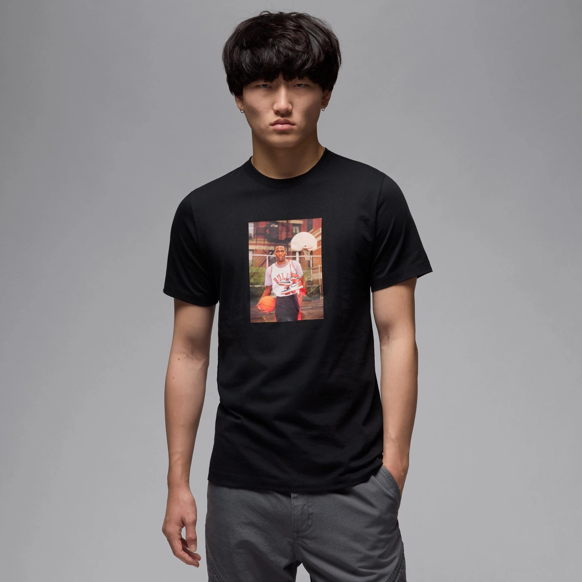 Regular fit normality Loose fitting comfort Jordan Brand Photo T-Shirt 'Black'