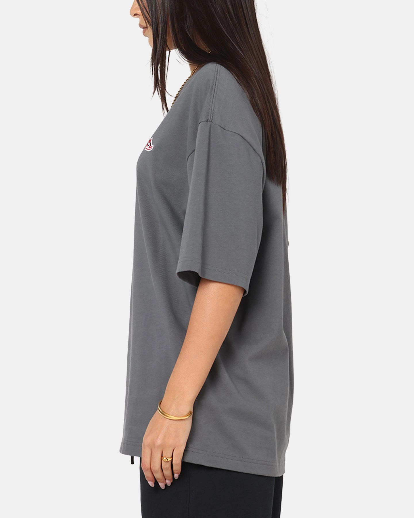 Jordan Brand Sneaker Patch Crewneck T-Shirt Black/Grey Easy-to-Match