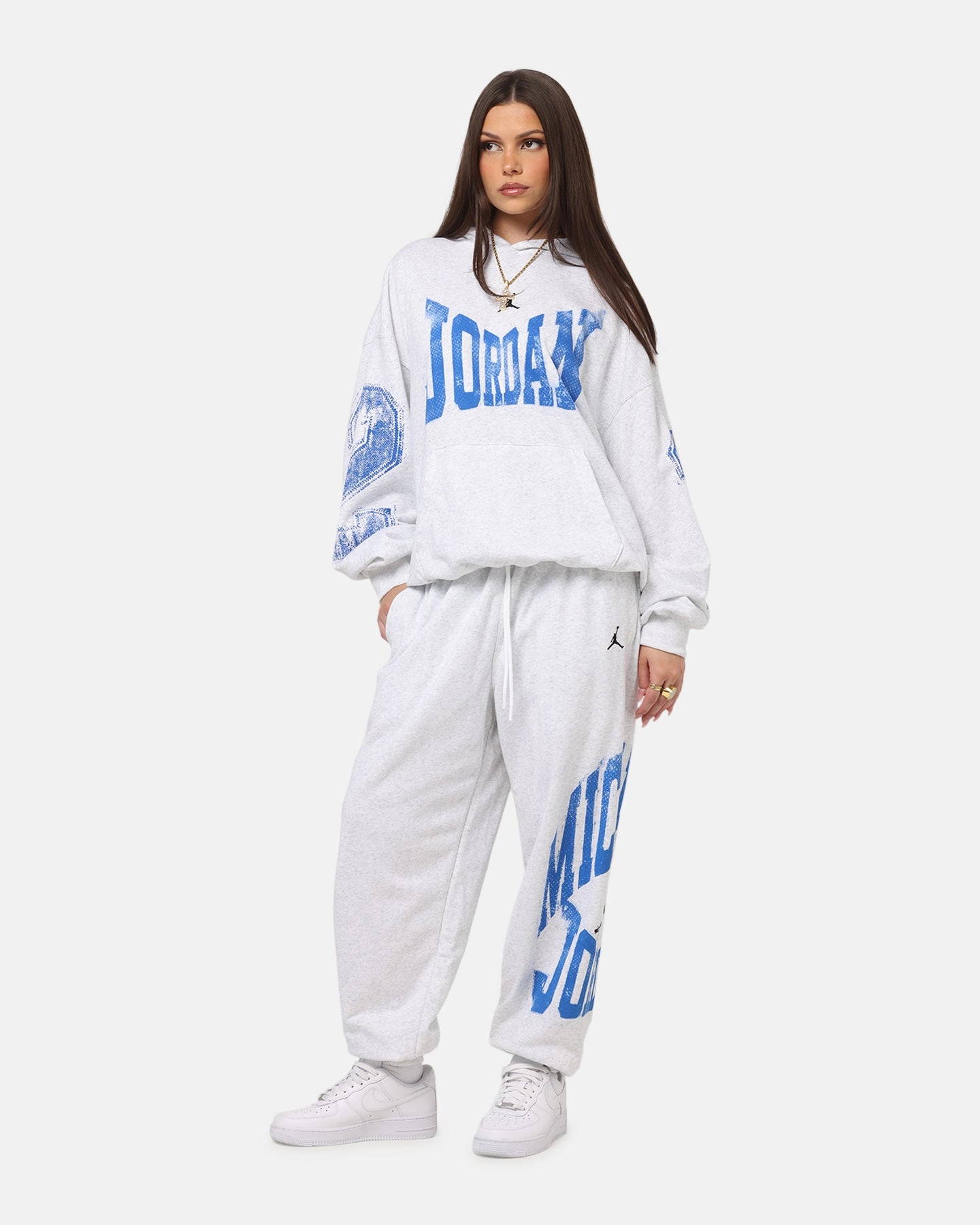 Jordan Brooklyn Collegiate Pants Birch Heather/Black Sporty Layer Fade Resistant