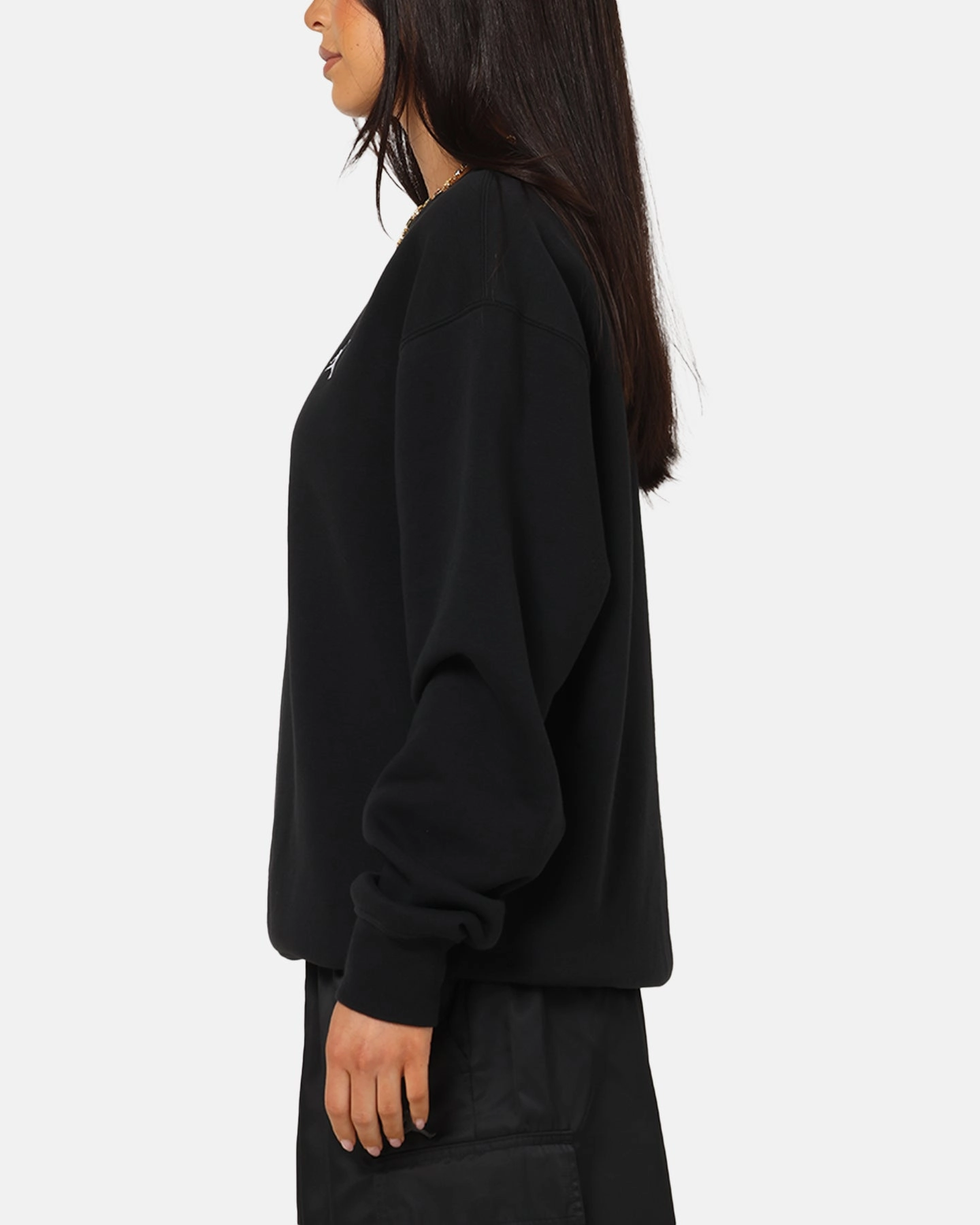 Jordan Brooklyn Fleece Crewneck Black/White City Style