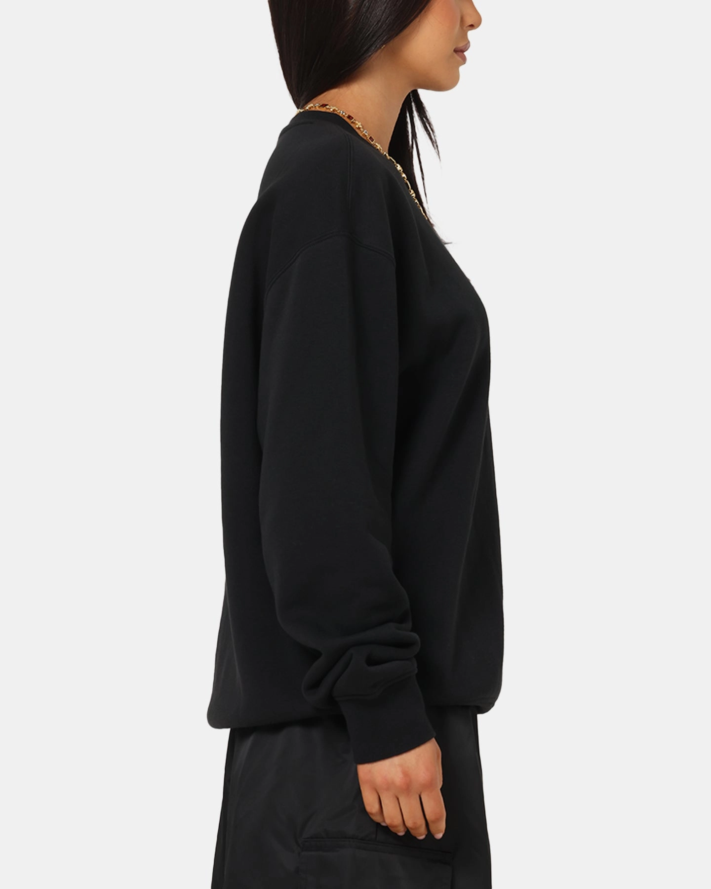 Jordan Brooklyn Fleece Crewneck Black/White WindproofDesign