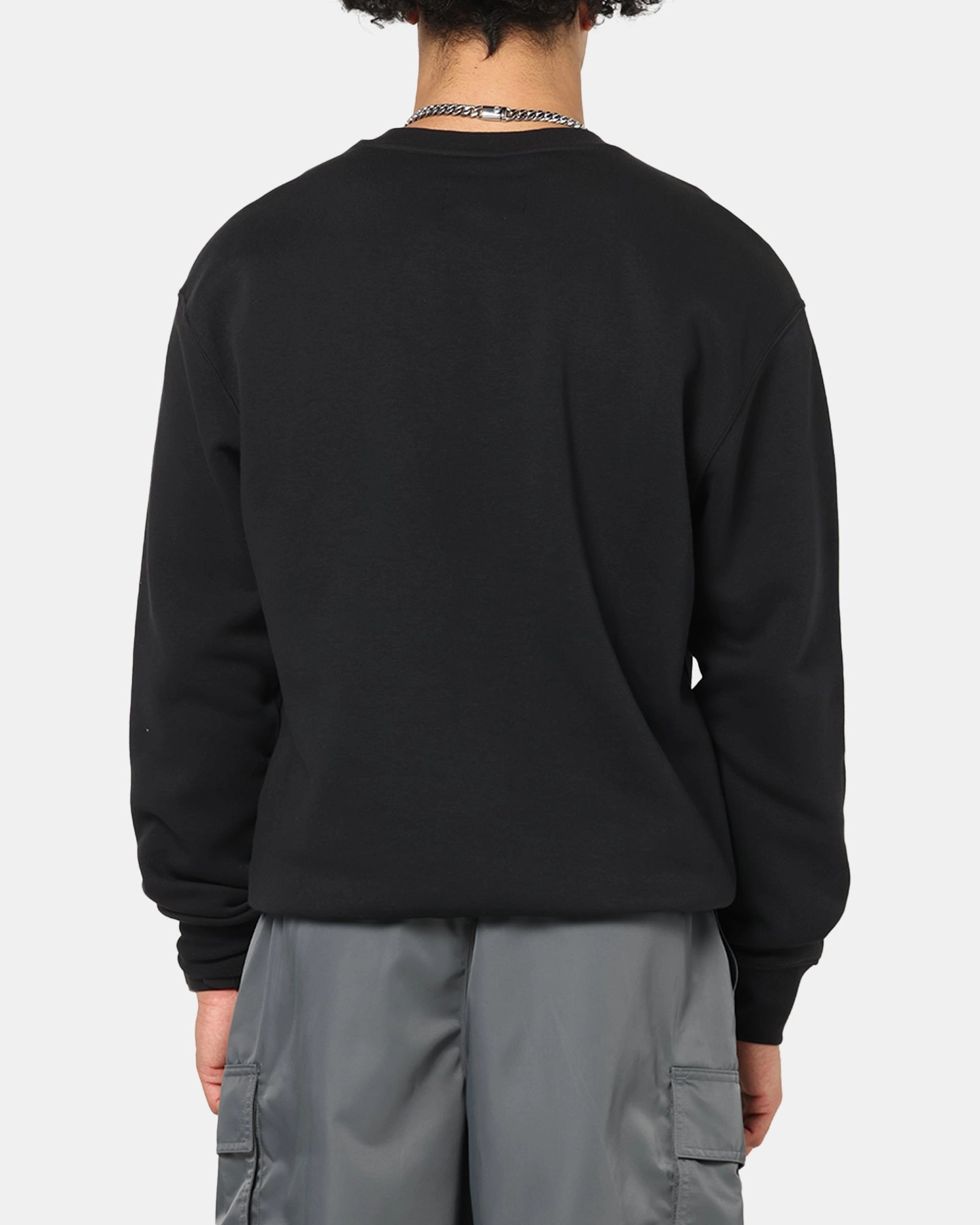 Jordan Brooklyn Fleece Crewneck Black/White Weather Proof Noise Reduced Fasteners