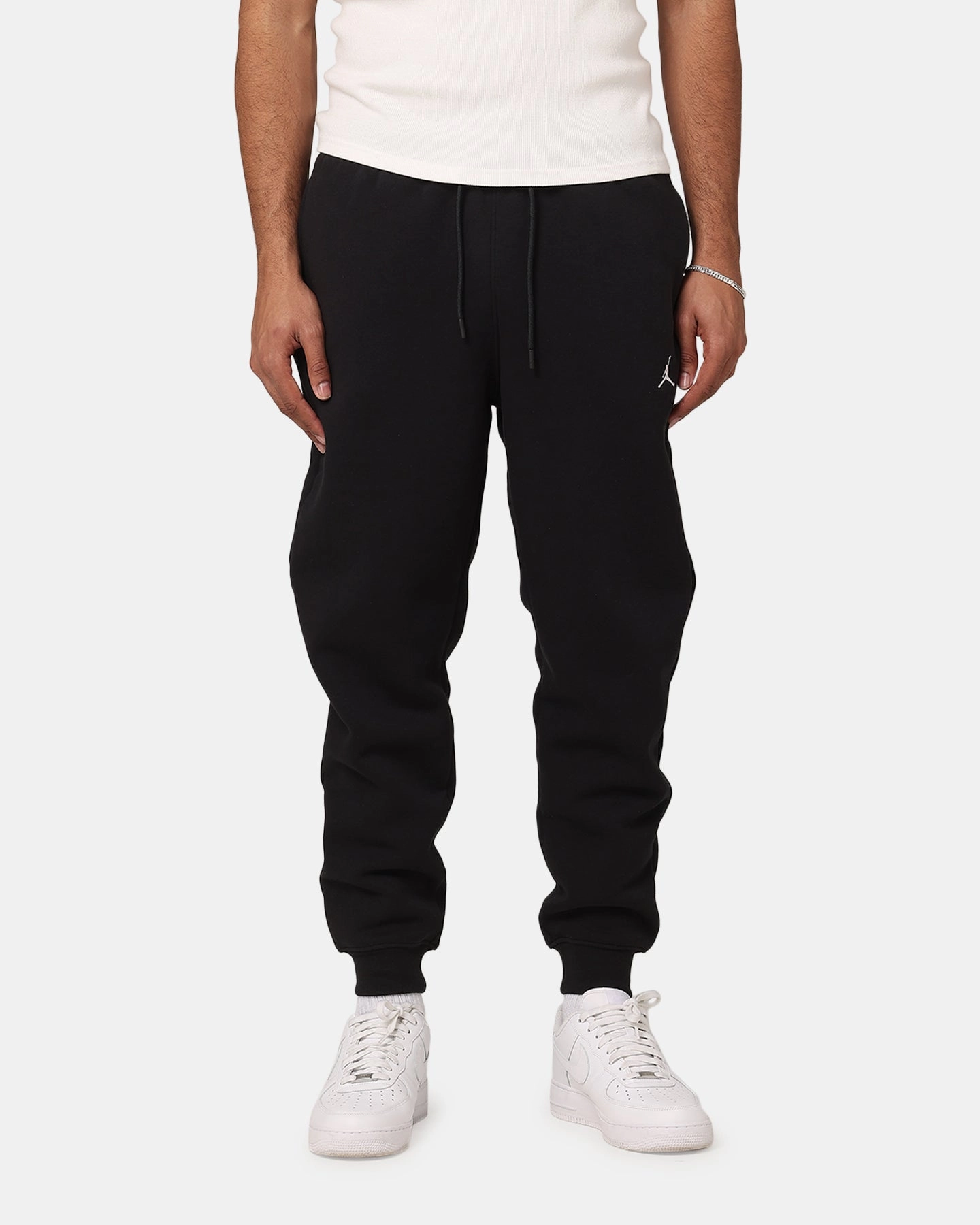 Light Fit Organic Cotton Blend Jordan Brooklyn Fleece Pant Black/White