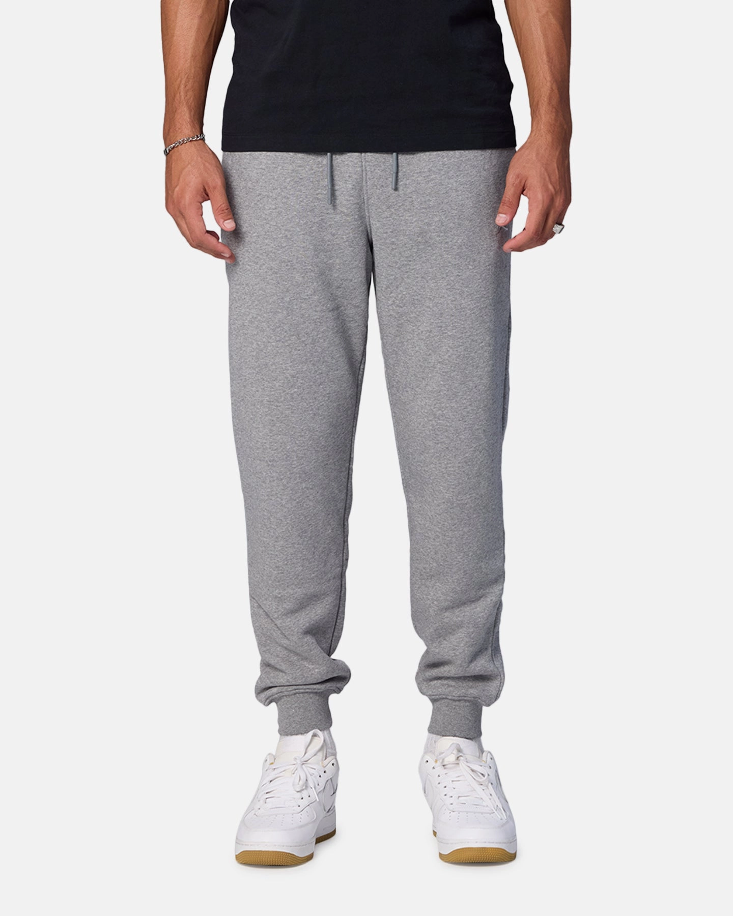 Jordan Brooklyn Fleece Pants Carbon Heather/White SecureZipperClosures
