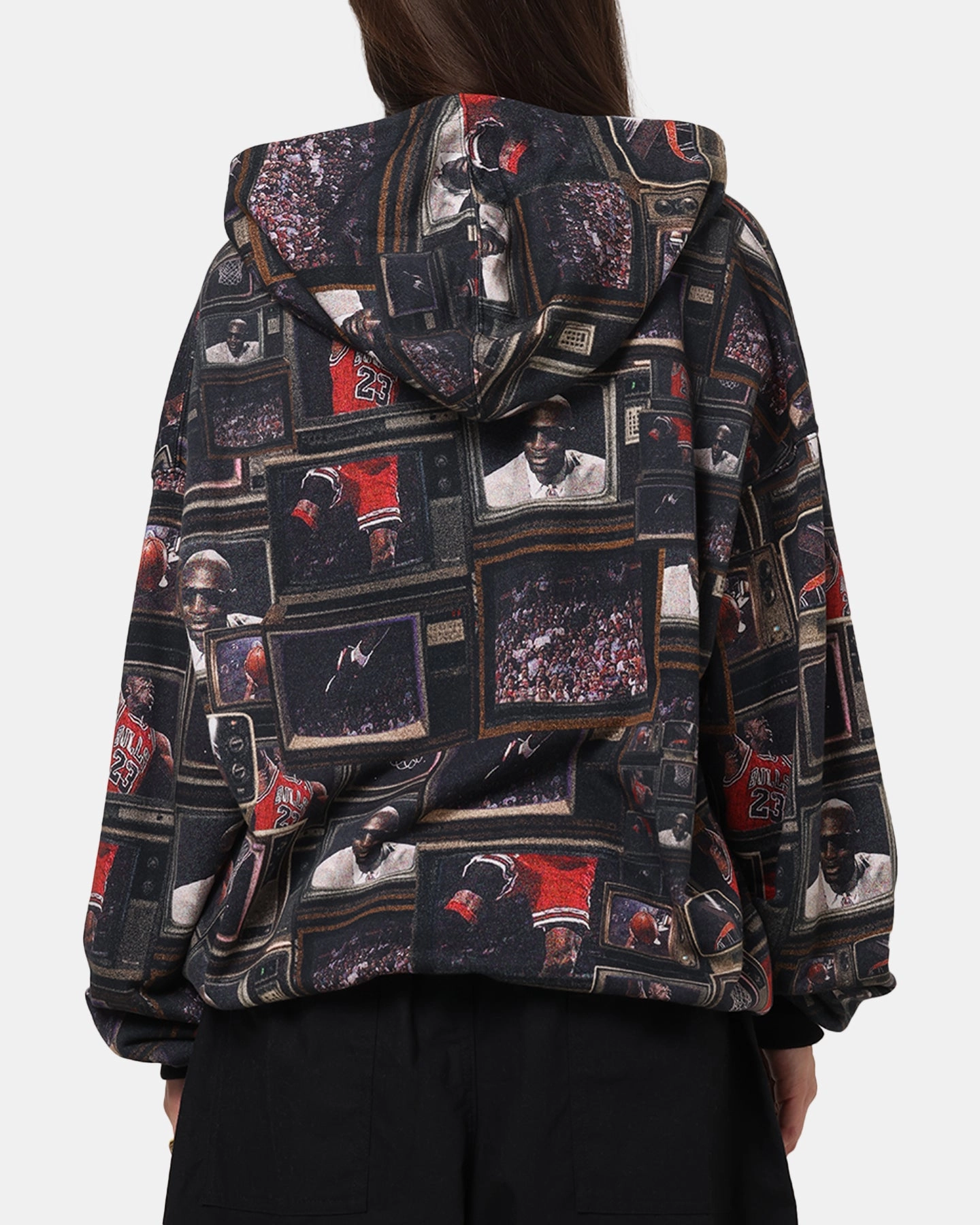 Street Comfort moonlight Jordan Brooklyn Fleece Printed Hoodie Black/Sail