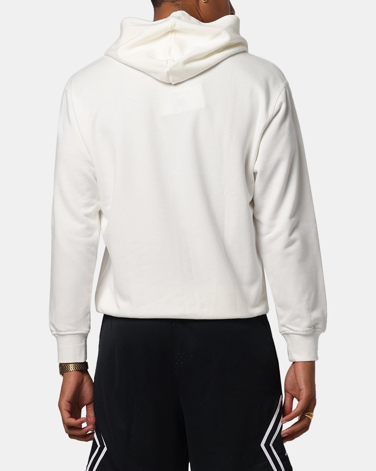 Ergonomic Armhole Shape Non Chafing Seams Jordan Brooklyn Fleece Pullover Hoodie Sail/Black