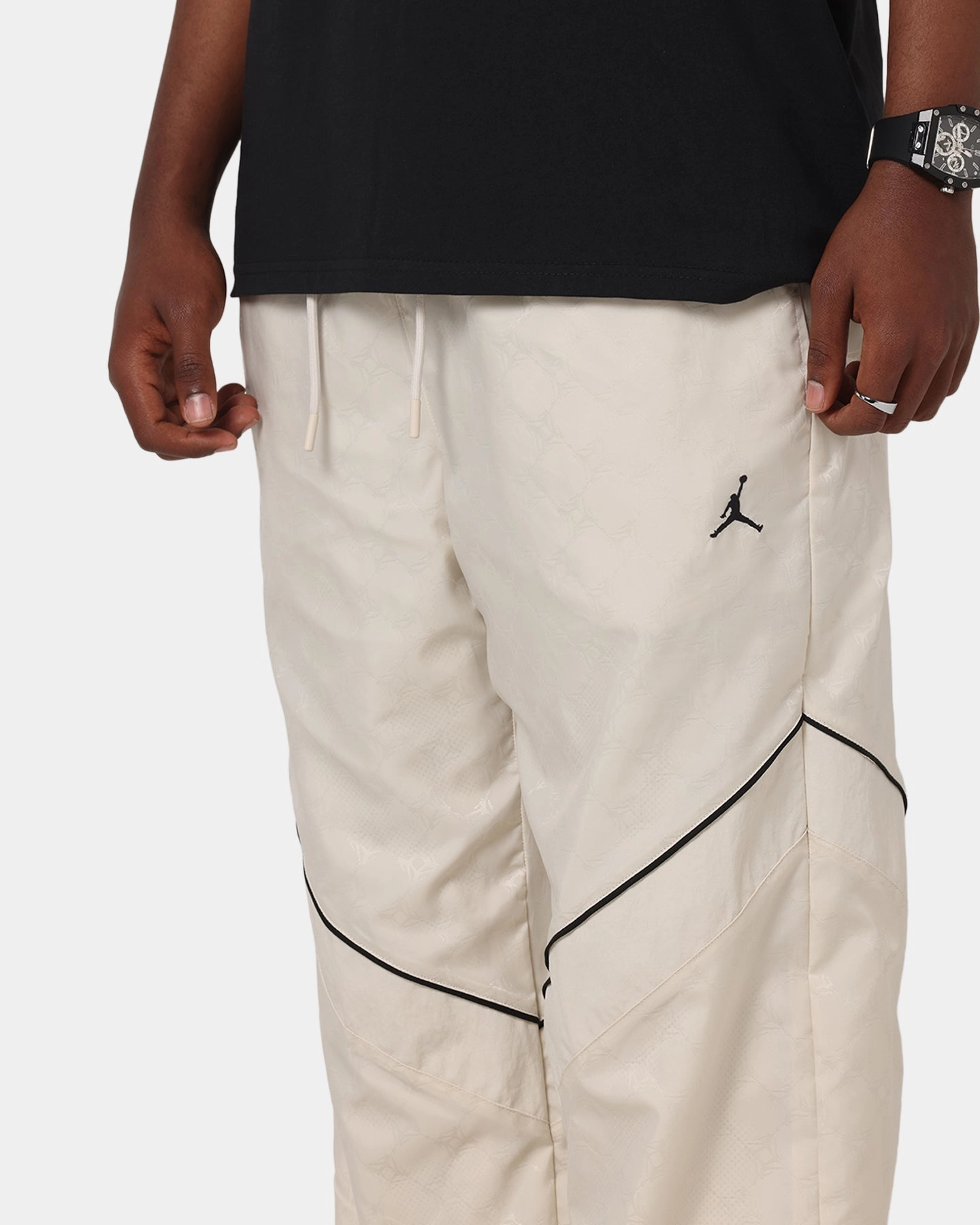 Friction Resistant Fabric Jordan Brooklyn Printed Draft Pants Lt Orewood Brown