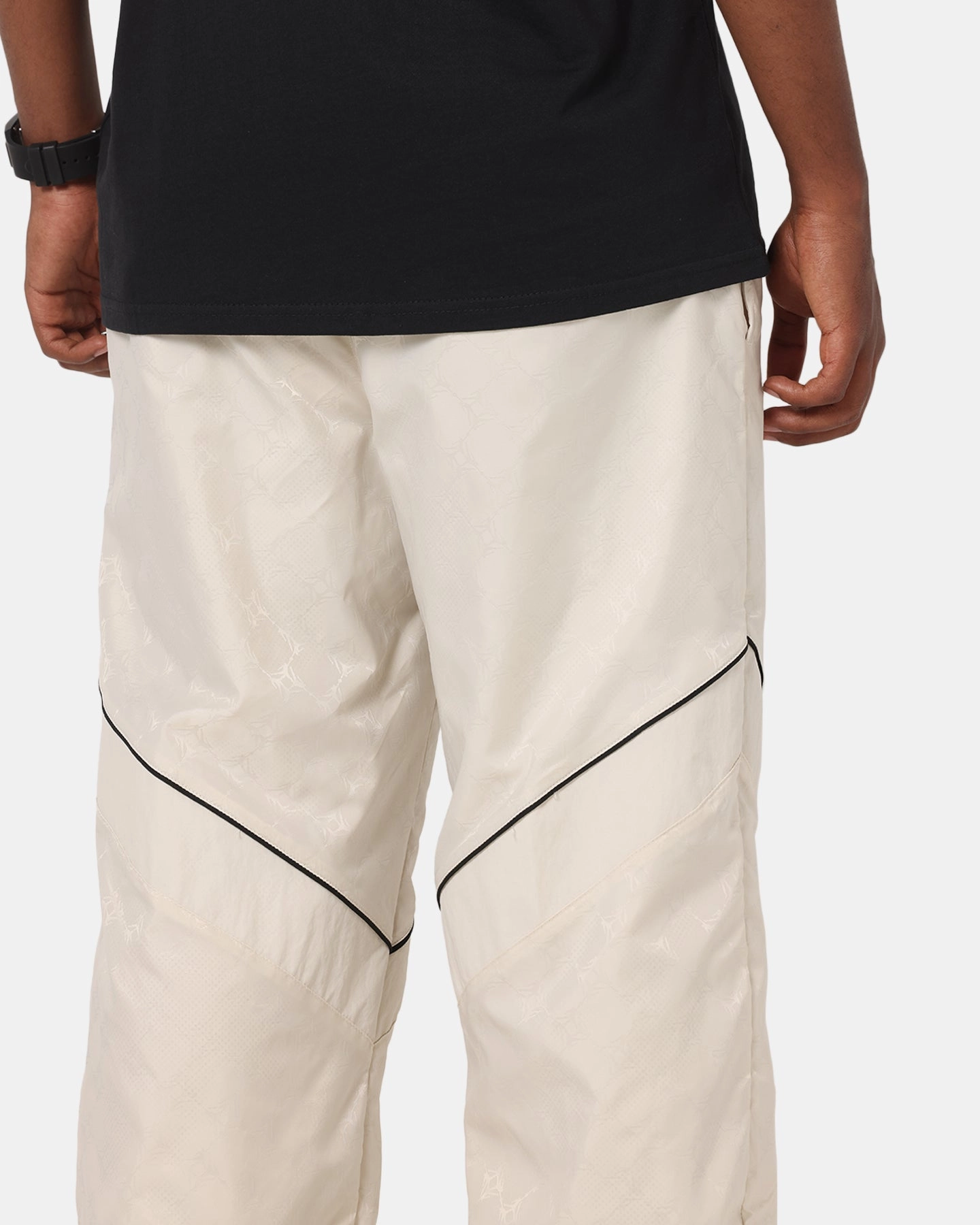 Jordan Brooklyn Printed Draft Pants Lt Orewood Brown Tapered ankle