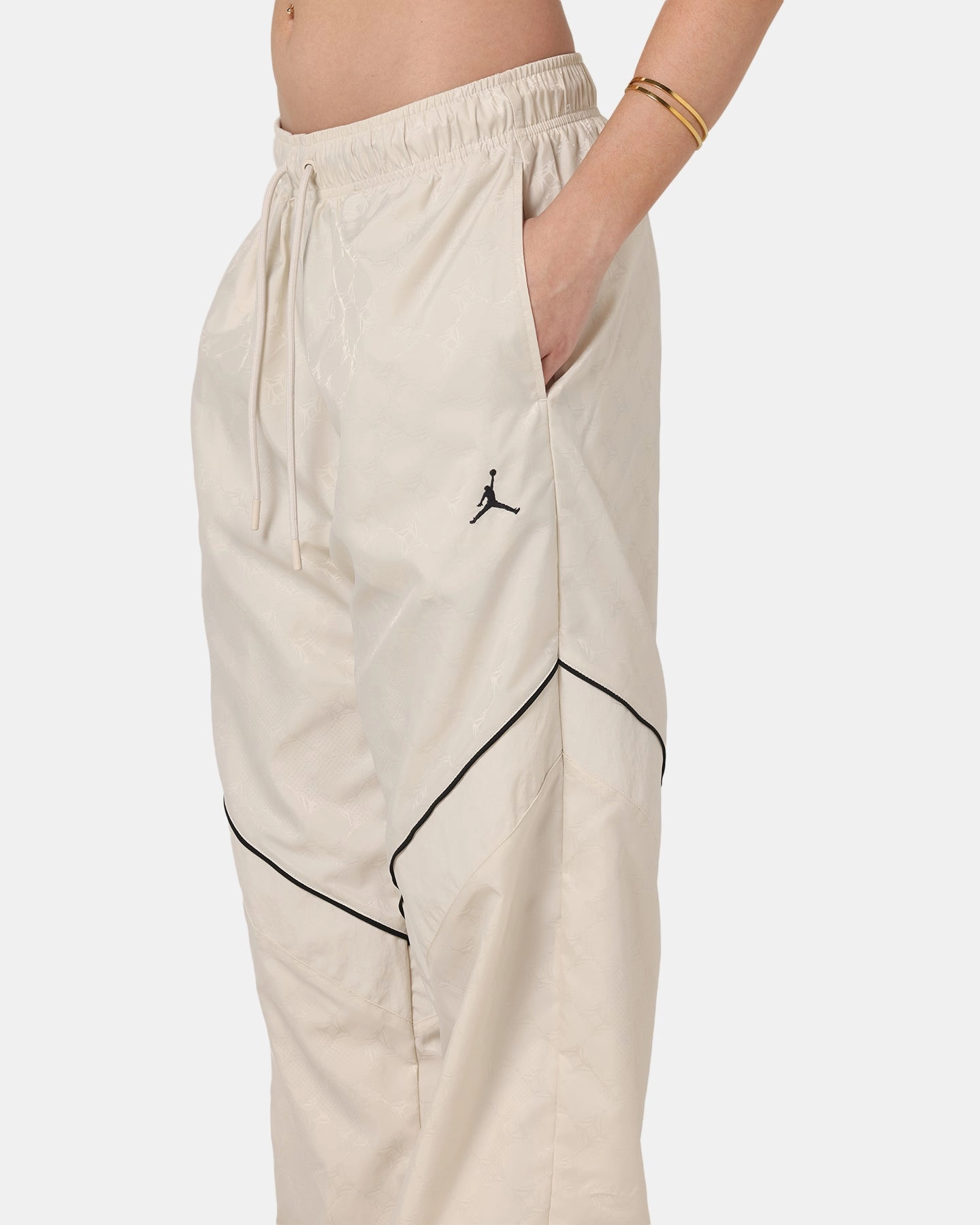 Jordan Brooklyn Printed Draft Pants Lt Orewood Brown Reinforced Stitching