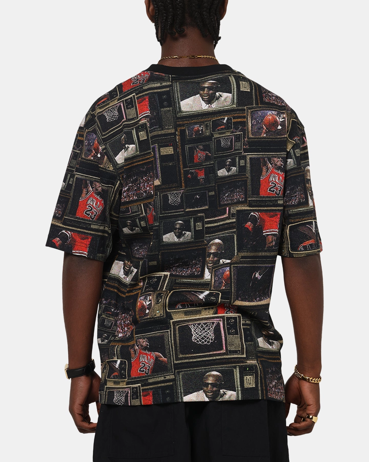 Jordan Brooklyn Printed T-Shirt Black/Sail Cycling endurance