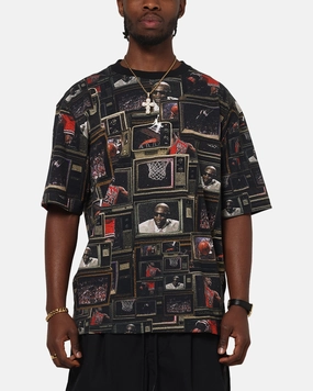 Jordan Brooklyn Printed T-Shirt Black/Sail Comfortable Layer Easy Wear Style
