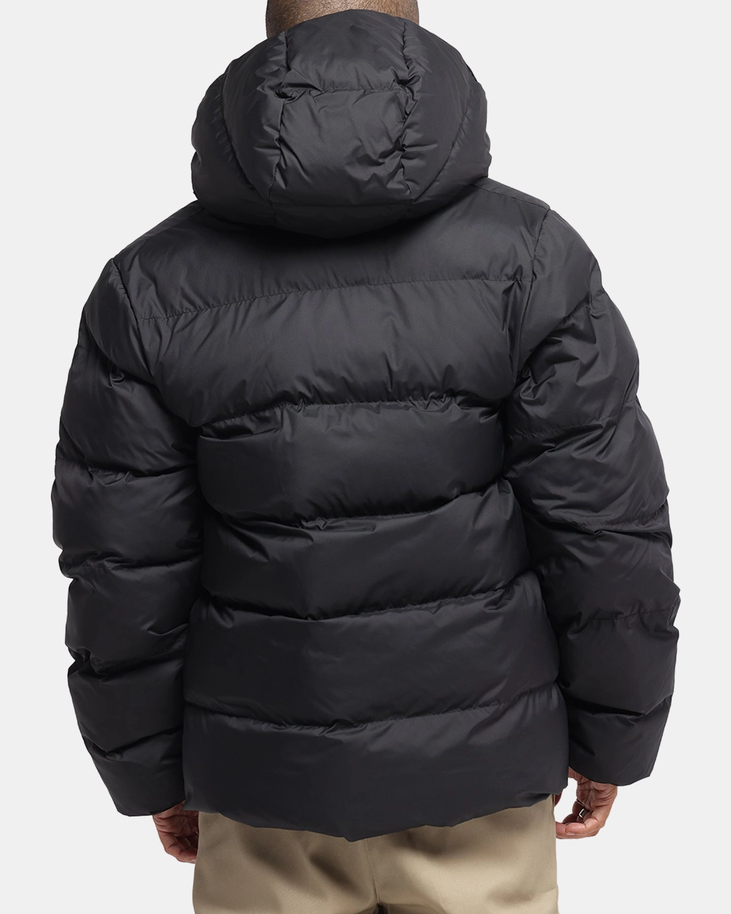 Jordan Brooklyn Puffer Jacket Black Abrasion Resistant Fabric Pullover