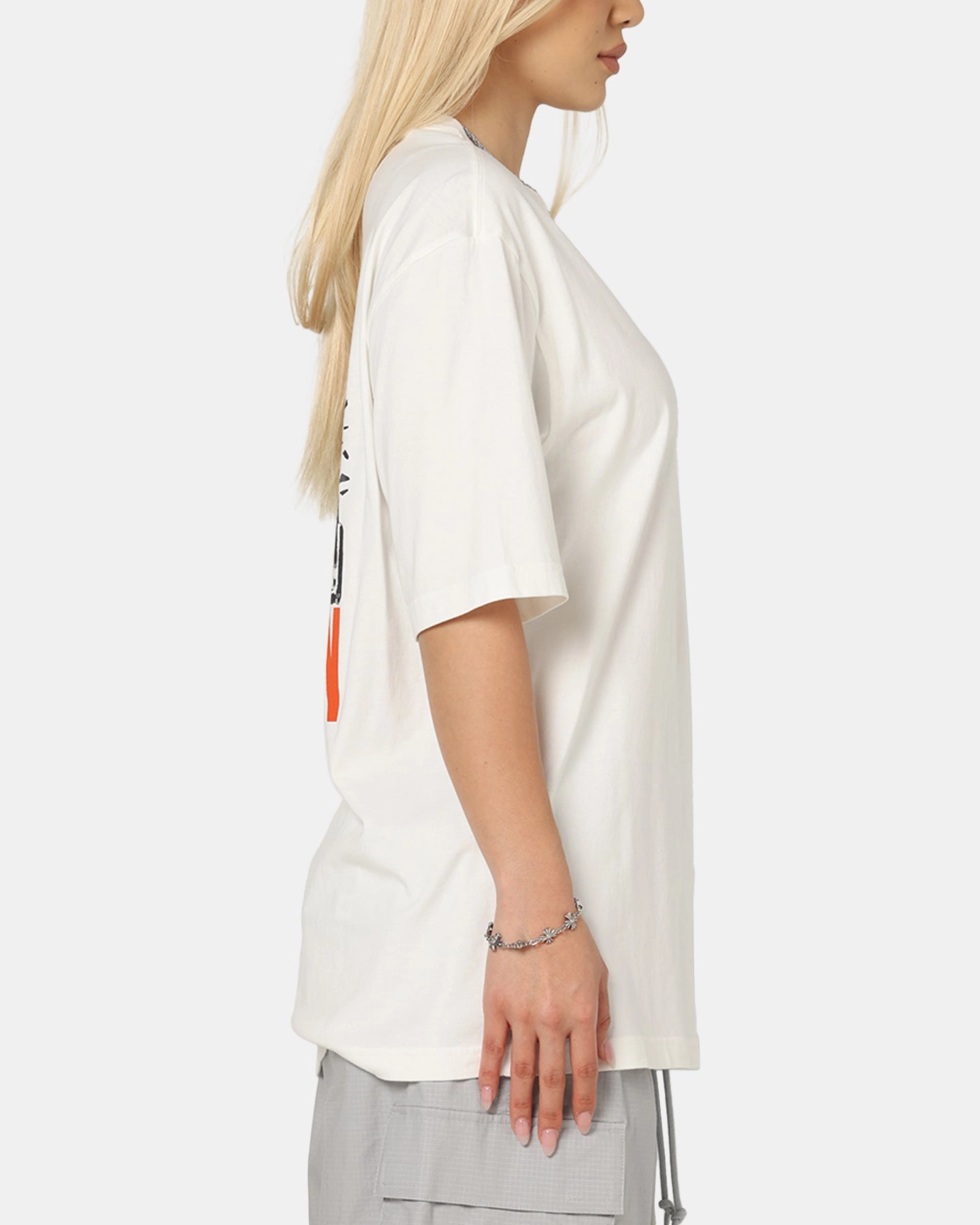 Jordan Brooklyn Shattered Back Board Oversized Graphic T-Shirt Sail Cool Layer Wear Office Attire