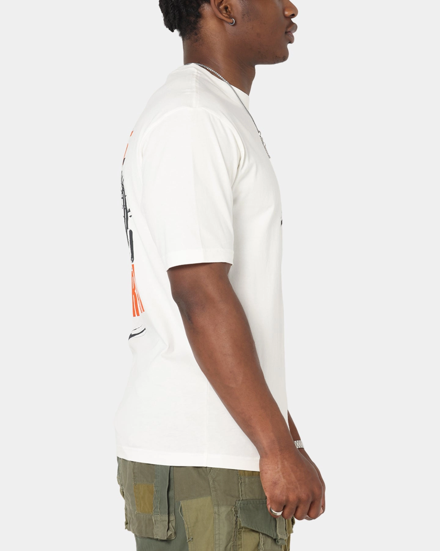 Jordan Brooklyn Shattered Back Board Oversized Graphic T-Shirt Sail Perfect Comfort Wear Street Smart Look