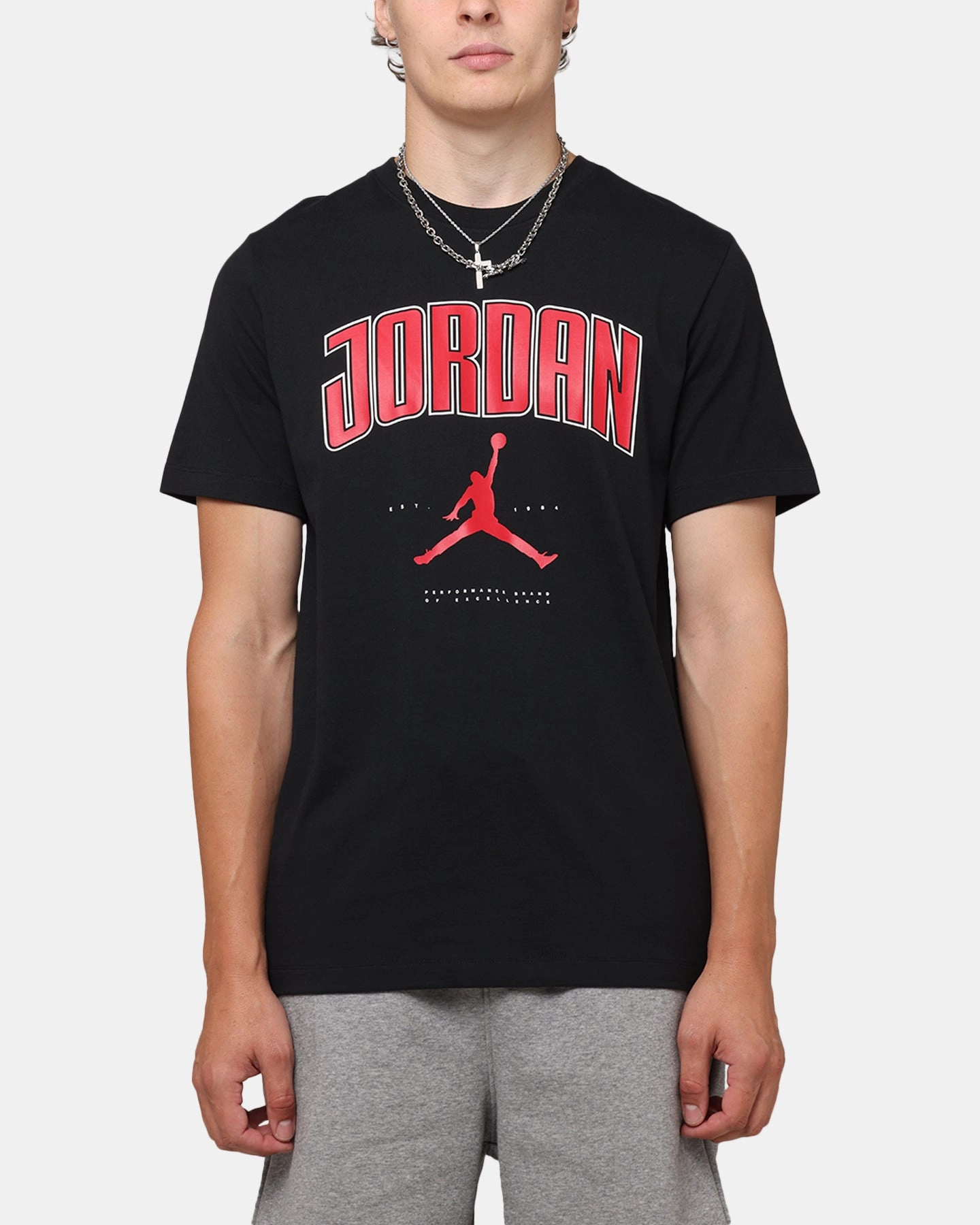 Jordan City 88 Crewneck T-Shirt Gym Red/Black Cozy Look
