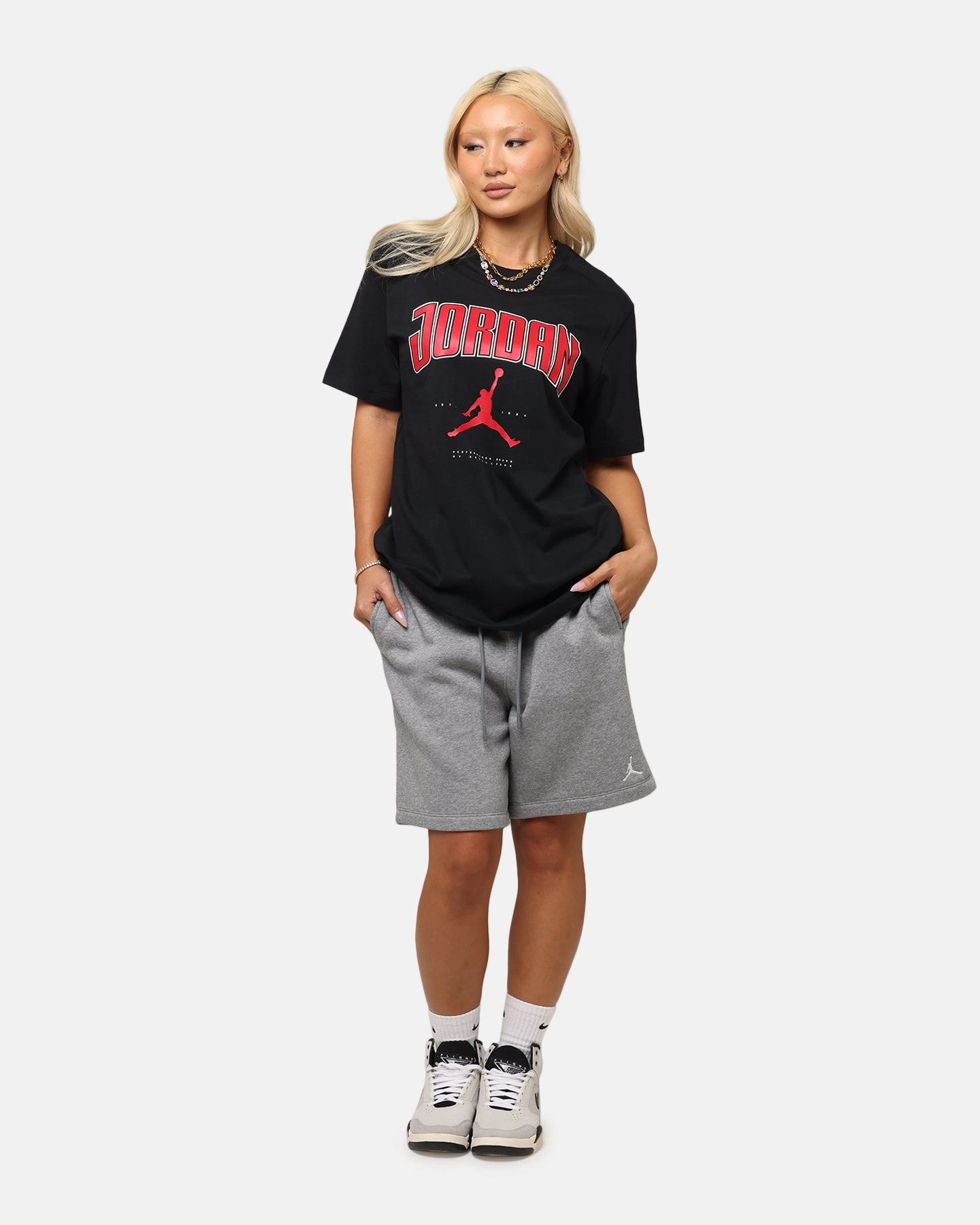 UV protection layer Jordan City 88 Crewneck T-Shirt Gym Red/Black
